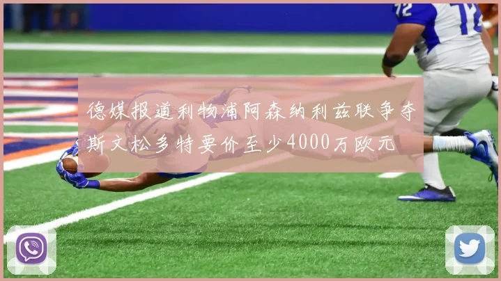 德媒报道利物浦阿森纳利兹联争夺斯文松多特要价至少4000万欧元
